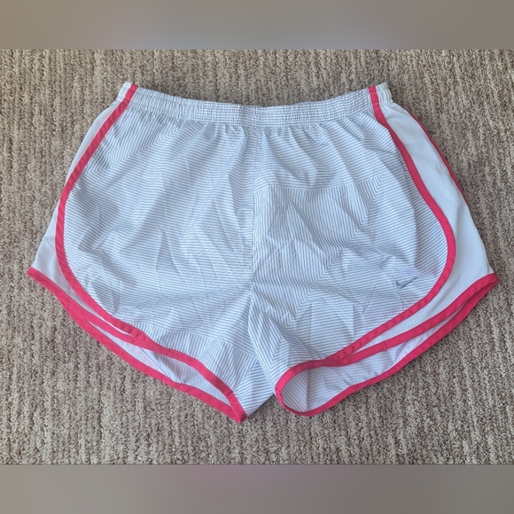 Nike Pants - NIKE ATHLETIC SHORTS with LINER DRI FIT GYM RUN WHITE PINK MEDIUM